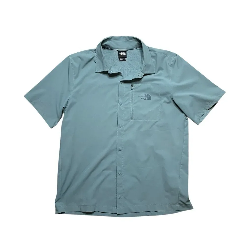THE NORTH FACE First Trail Short Sleeve Shirt Teal Size Large
